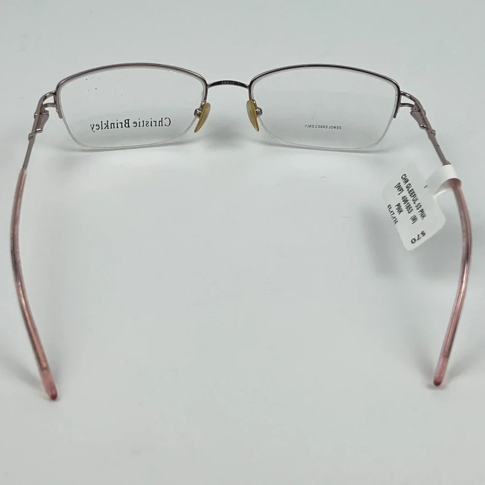 Christie Brinkley Womens Eyeglasses Frame Gleeful Pink Cat Eye 53-17-135 mm